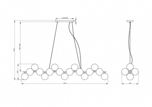 Подвесная люстра Maytoni Modern Mod547 MOD547PL-25G