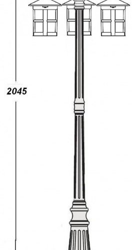 Наземный фонарь Oasis Light CORDOBA 15809B Gb