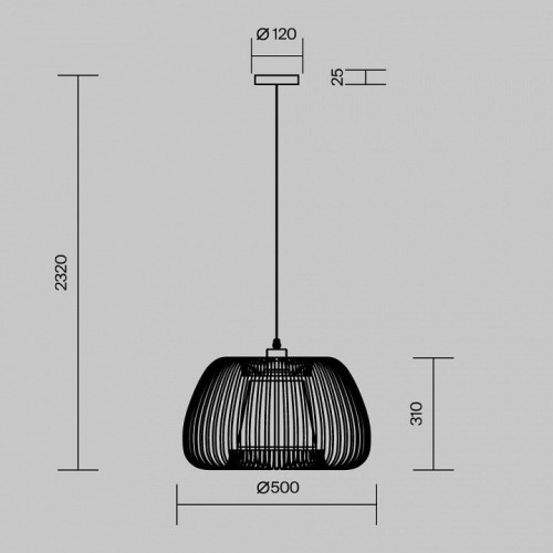 Подвесной светильник Maytoni Kirigami MOD409PL-01B Подвесной светильник Maytoni Kirigami MOD409PL-01B