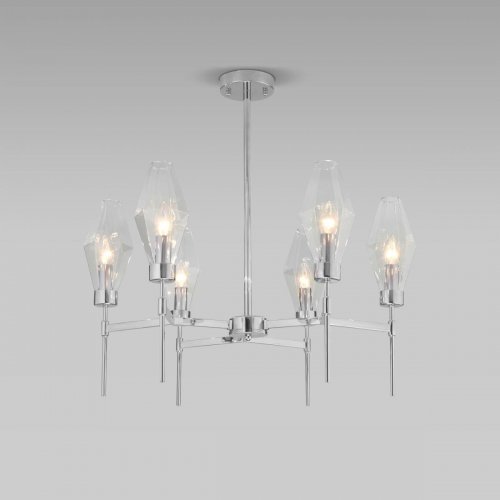 Подвесная люстра Eurosvet Prism 60143/6 хром Подвесная люстра Eurosvet Prism 60143/6 хром