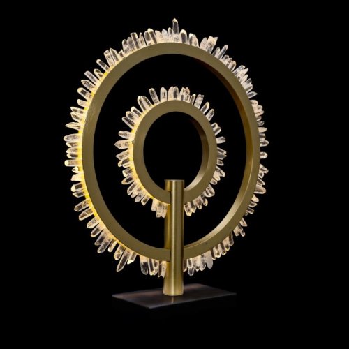 Интерьерная настольная лампа Quartz Halo MT20020154-2A satin gold Интерьерная настольная лампа Quartz Halo MT20020154-2A satin gold