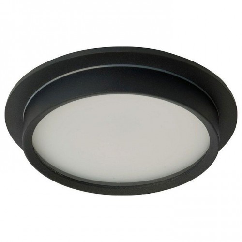 Светильник встраиваемый Feron DL704 потолочный GX70 черный круг IP44 51106