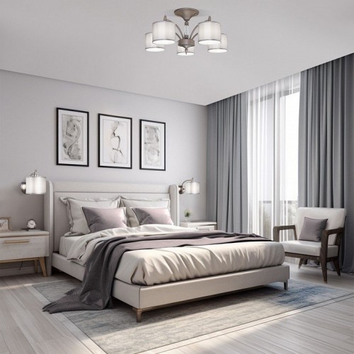 Потолочная люстра Eurosvet Adagio 60080/5 сатин-никель Потолочная люстра Eurosvet Adagio 60080/5 сатин-никель