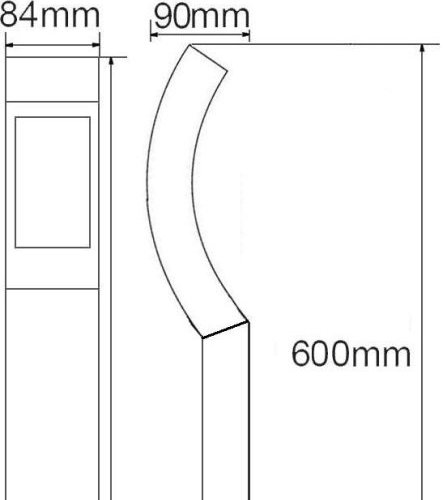 Наземный светильник COBRA ll W2143-600 Gr