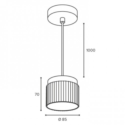 Подвесной светильник Wolta MUSE WSL-GX53/P19BG