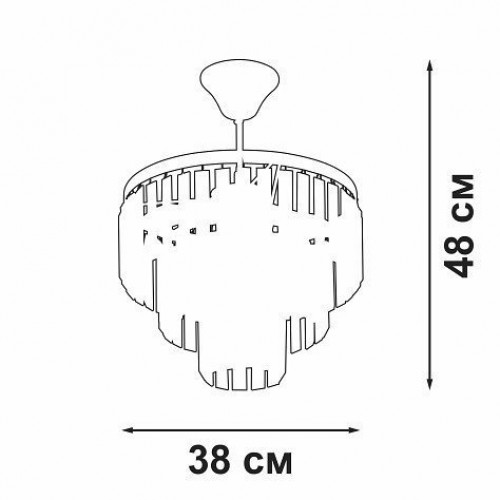 Потолочная люстра Vitaluce V5825-8/4PL Потолочная люстра Vitaluce V5825-8/4PL