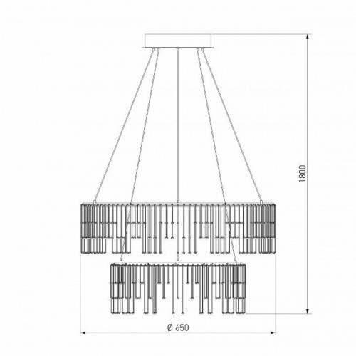 Подвесной светодиодный светильник Bogates Firefly 454/2