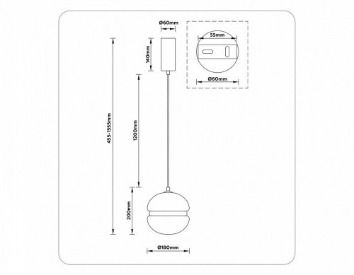 Подвесной светильник Ambrella light High Light LH11003