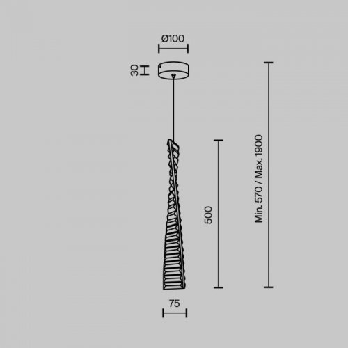 Подвесной светильник Modelux MODESTYLE MS.88910.1 GD