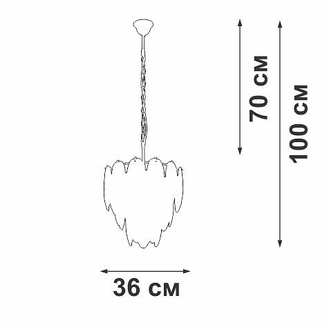 Потолочная люстра Vitaluce V5887-9/7 Потолочная люстра Vitaluce V5887-9/7