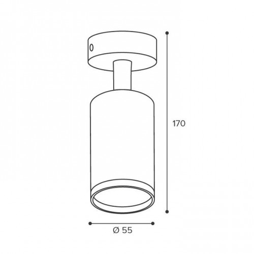 Накладной светильник Wolta AQUA WSL-GU10/S14W