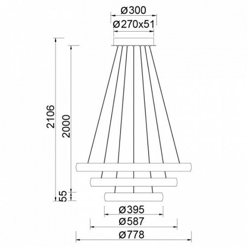 Подвесной светильник Mantra Flats 9428 Подвесной светильник Mantra Flats 9428