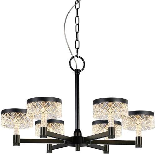 Подвесная люстра DeLight Collection Diamond cut MD21020075-6A matt black