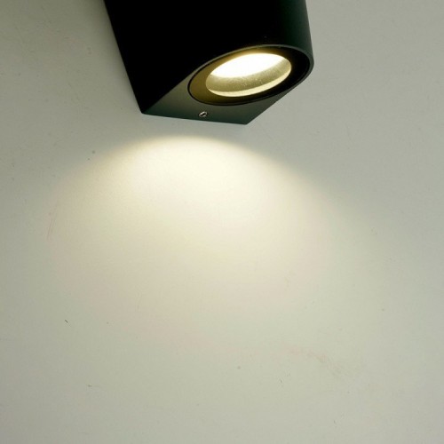 Светильник садово-парковый Feron DH025, на стену, 2*GU10 MR11 230V, черный