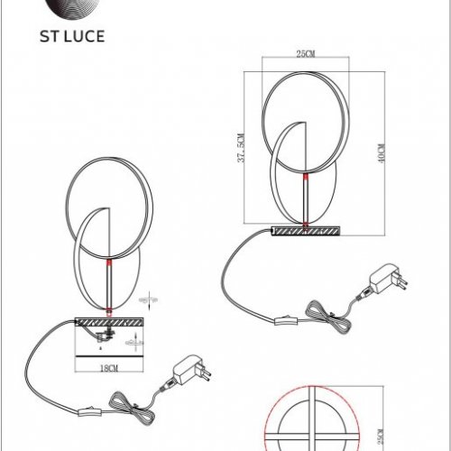 Интерьерная настольная лампа ST Luce Eclisse SL6107.104.01