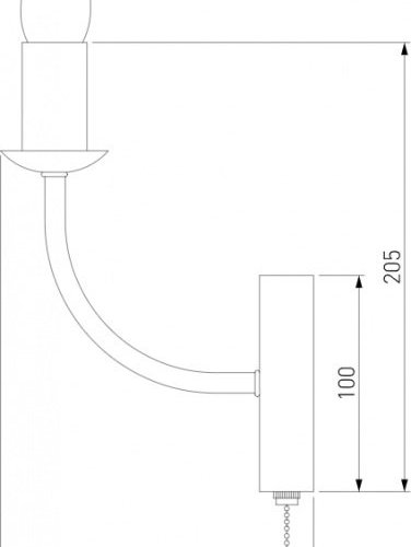 Бра Eurosvet Santi 60139/1 хром