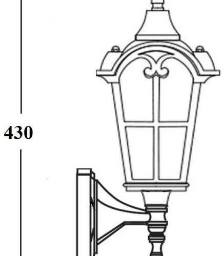 Настенный фонарь уличный Oasis Light PORTO 86101/04 R