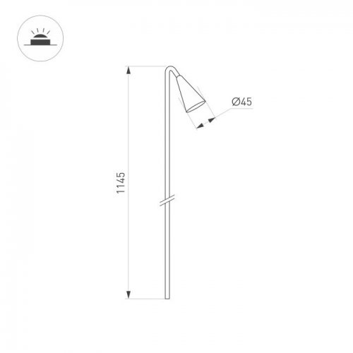 Грунтовый светильник Arlight HAREBELL 050690 Грунтовый светильник Arlight HAREBELL 050690