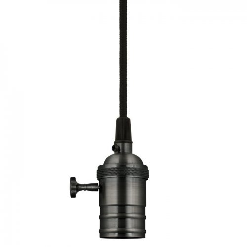 Подвесной светильник (UL-00004501) Uniel DLC-V-S24K/E27 TS/1M/BL Pearl Black