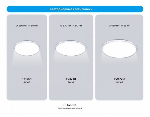 Накладной светильник Ambrella Light  FZ1710