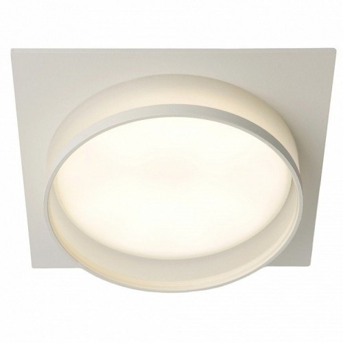 Светильник встраиваемый Feron DL701 потолочный GX70 белый квадрат 51095