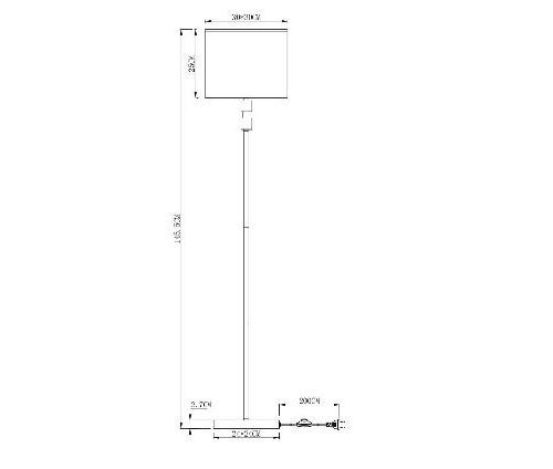 Торшер Arte Lamp North A5896PN-1CC