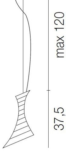 Подвесной светильник Vistosi Twister SP TWISTER P BC GR
