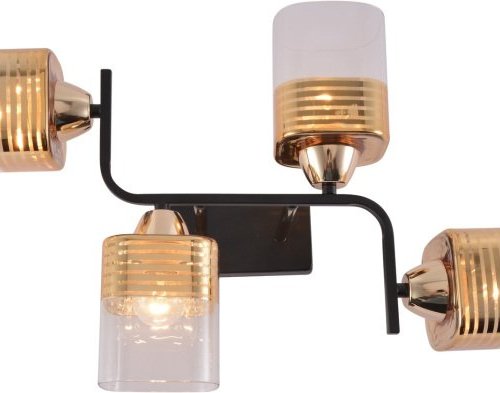 Потолочная люстра 01615-0.3-04 BK+FGD Потолочная люстра 01615-0.3-04 BK+FGD