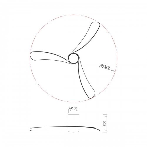 Люстра-вентилятор Mantra NEMO M 9047