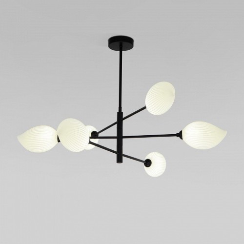 Люстра на штанге Eurosvet Sinki 30189/6 черный Люстра на штанге Eurosvet Sinki 30189/6 черный