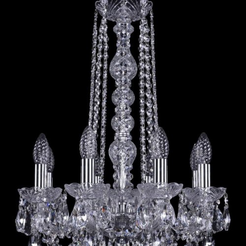 Подвесная люстра Bohemia Ivele Crystal 1402/8/141/h-57/Ni