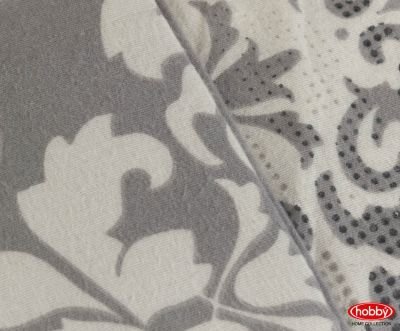 Комплект постельного белья 2 сп. (Евро) фланель "SERENITY", серый, 100% Хлопок