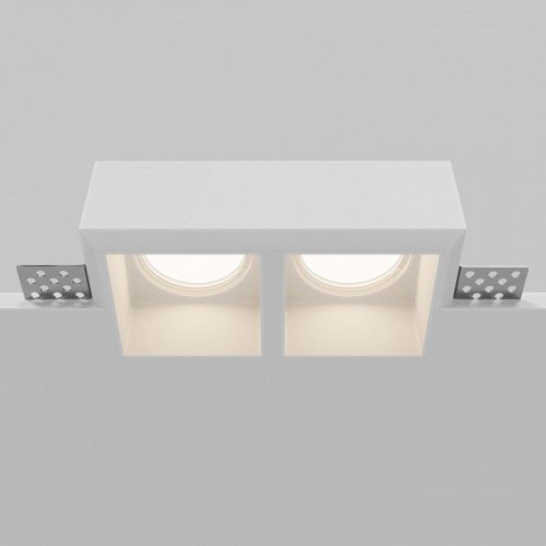 Встраиваемый светильник Maytoni Technical Gyps Modern DL131-GU10-02-W