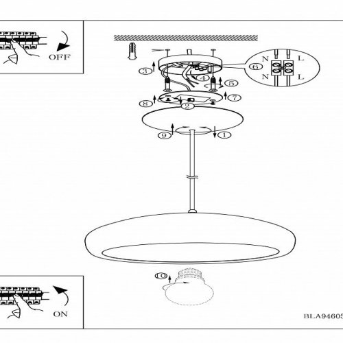 Подвесной светильник Eglo Mogano 1 94605