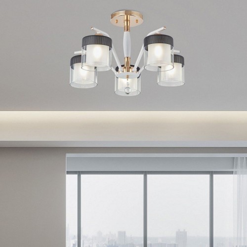 Потолочная люстра Arte Milano Napoli-2646 332646/5 FGD+WT Потолочная люстра Arte Milano Napoli-2646 332646/5 FGD+WT