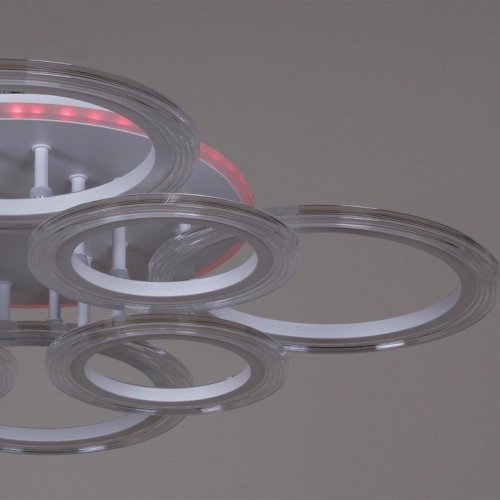 Потолочная светодиодная люстра Reluce 09812-3.3-4+4A WH (RGB) Потолочная светодиодная люстра Reluce 09812-3.3-4+4A WH (RGB)
