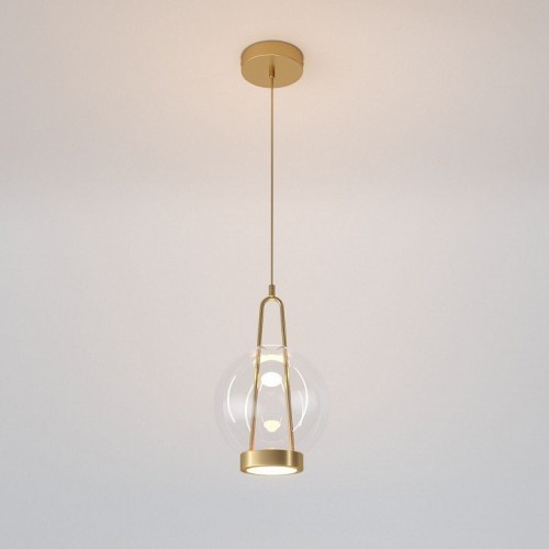 Подвесной светильник Eurosvet Frasco 50267/1 LED латунь Подвесной светильник Eurosvet Frasco 50267/1 LED латунь