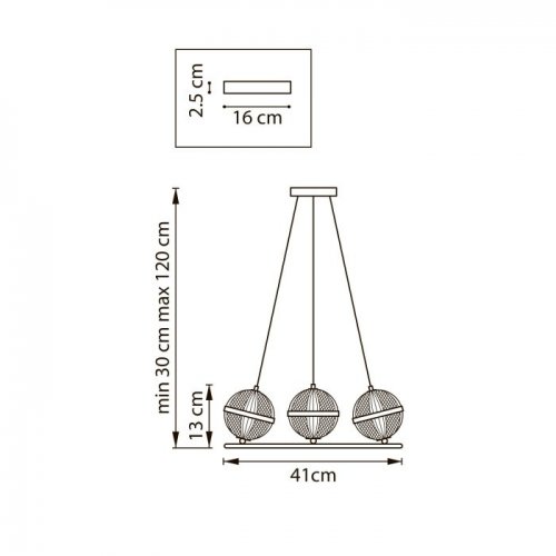 Подвесной светильник Acrile G9 737033