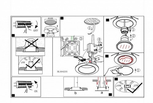 Встраиваемый светильник Eglo Peneto 94235