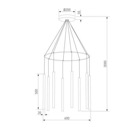 Подвесной светильник Eurosvet Pianto 301101 LED черный Подвесной светильник Eurosvet Pianto 301101 LED черный