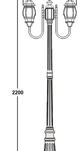 Наземный фонарь Oasis Light AMERICA S 83409SA 10 Bl Наземный фонарь Oasis Light AMERICA S 83409SA 10 Bl