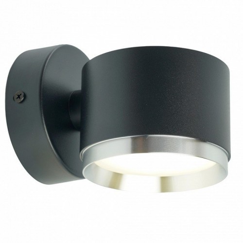 Светильник  настенный Feron HL4598  Barrel DUET 12W, 230V,GX53, черный + хром IP20