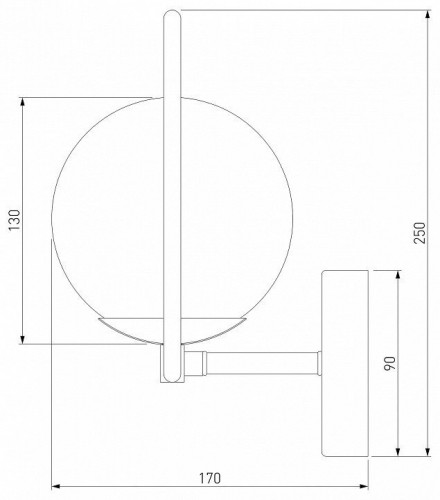 Бра Eurosvet Ringo 50289 хром