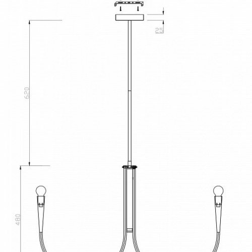 Подвесная люстра Freya Branches FR5253PL-08N