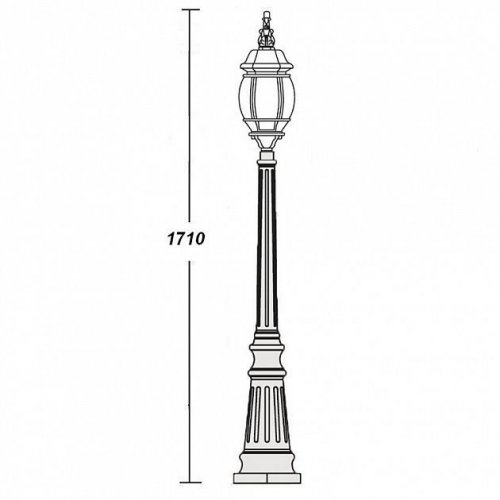 Наземный фонарь Oasis Light 83411L Bl