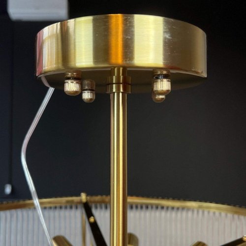 Люстра на штанге Imperiumloft RH Marais Round Chandelier D80 40,2668