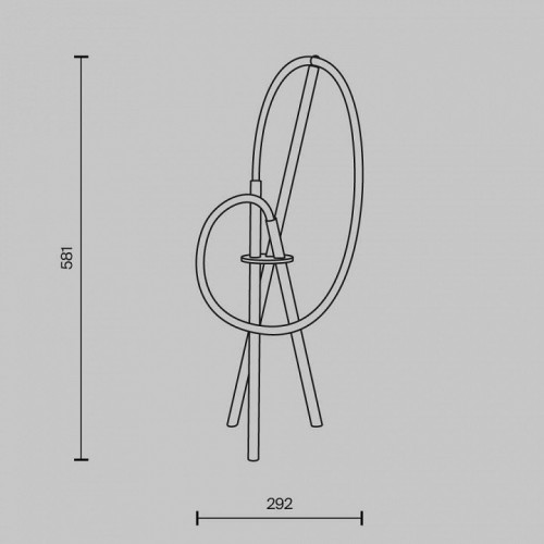 Интерьерная настольная лампа Maytoni Crochet MOD369TL-L15BS3K