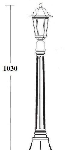 Наземный фонарь Oasis Light PETERSBURG EM 79807EM Bl