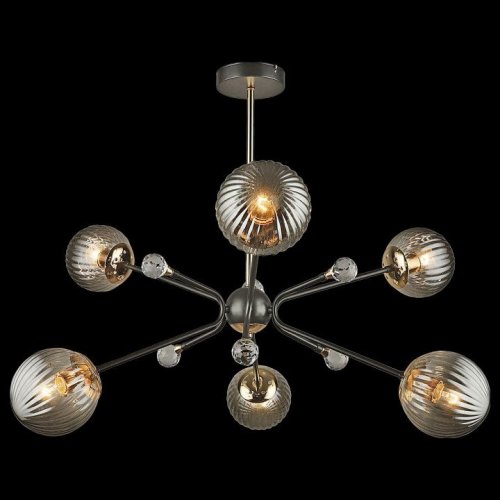Потолочная люстра Reluce 04901-0.3-06 COFFEE+FGD Потолочная люстра Reluce 04901-0.3-06 COFFEE+FGD