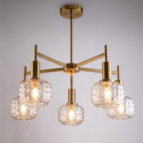 Люстра на штанге Freya Fero FR5366CL-05BS